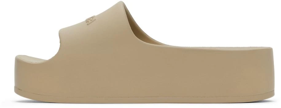 商品Balenciaga|Taupe Chunky Platform Slides,价格¥2719,第3张图片详细描述