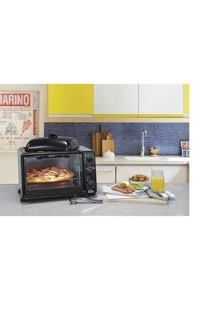 Elite Platinum 0.8Cu. Ft. Multi-Function Toaster Oven with Rotisserie, Convection & Oven Top Grill/Griddle 商品