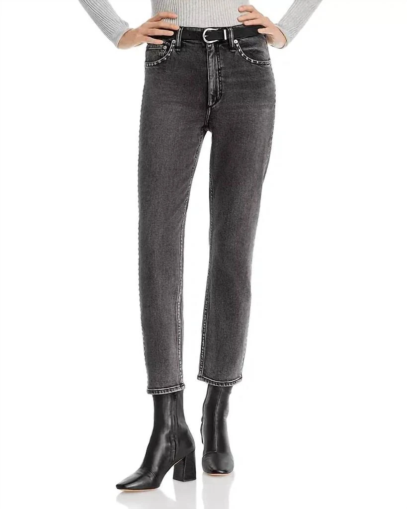 商品Rag & Bone|Wren Slim Jean In Serephina Jewel,价格¥1621,第1张图片