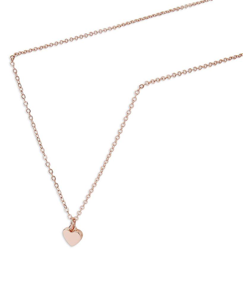Polished Heart Pendant Necklace, 18"商品第3张图片规格展示
