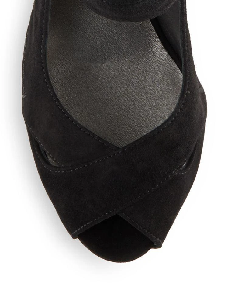 商品Stuart Weitzman|Carefree Suede Wedge Sandals,价格¥944,第3张图片详细描述