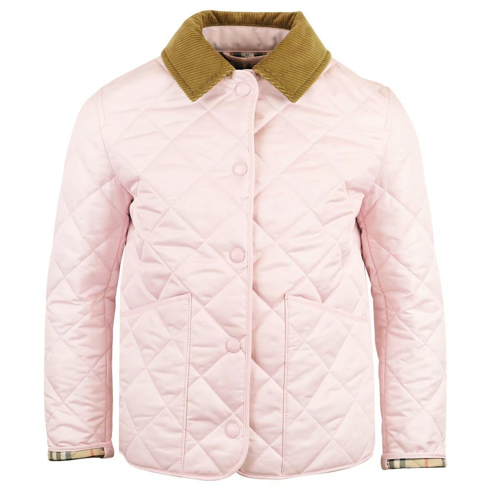 商品Burberry|Pink Quilted Daley Jacket,价格¥3101,第1张图片