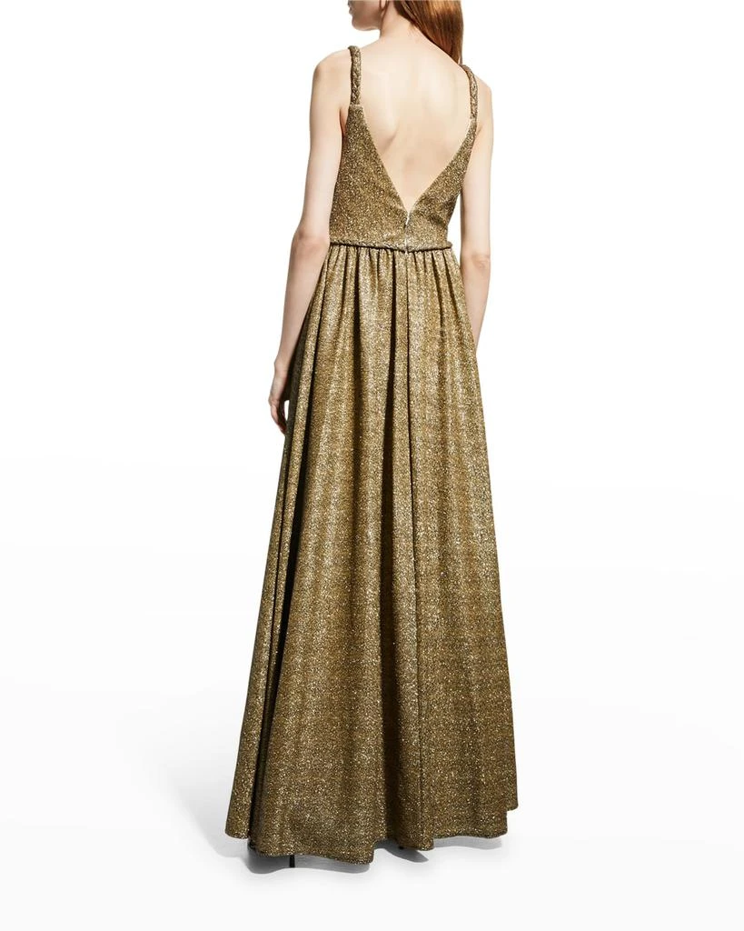 Braided-Strap Glitter Gown 商品