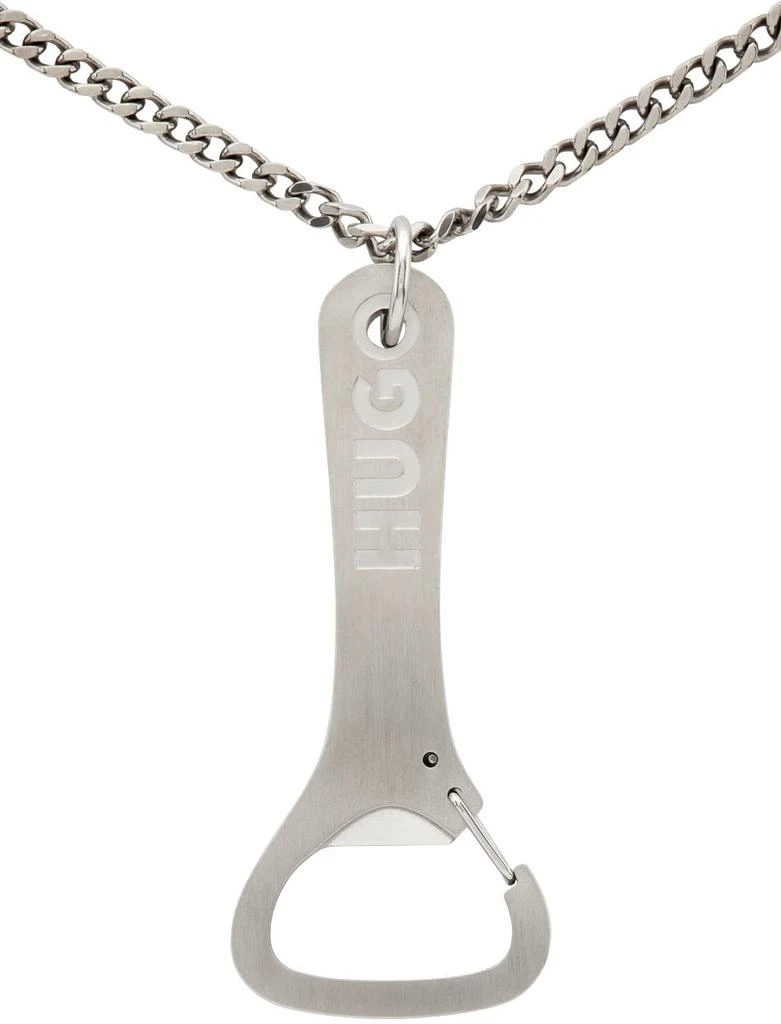 商品Hugo Boss|Silver Bottle Necklace,价格¥314,第2张图片详细描述