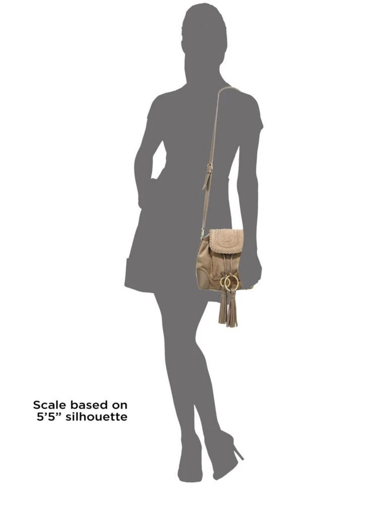 商品See by Chloé|Small Polly Whipstitch Suede & Leather Bucket Bag,价格¥1379,第3张图片详细描述