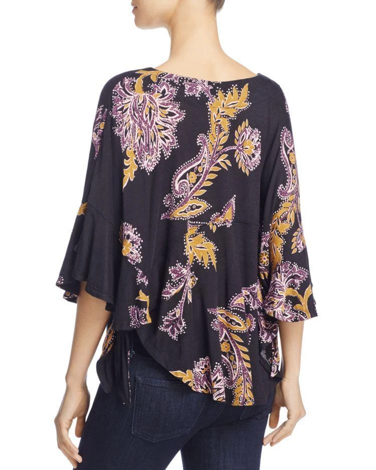 商品Free People|Free People Printed Flutter-Sleeve Top,价格¥177,第2张图片详细描述