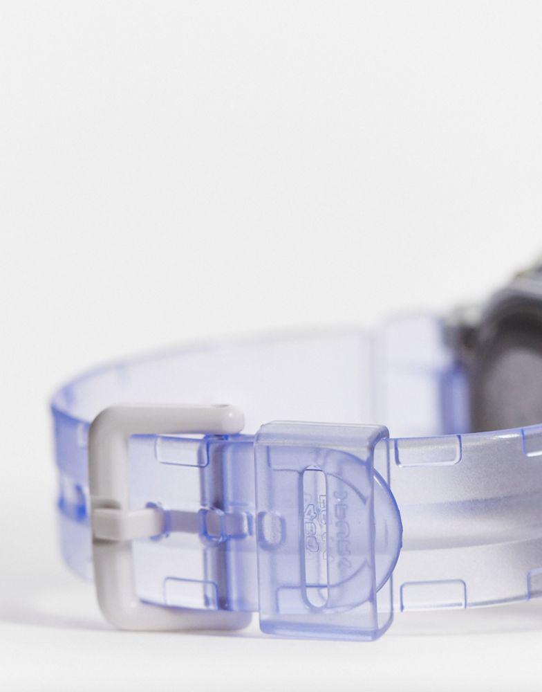 Casio Baby-G womens silicone watch in transparent blue商品第2张图片规格展示