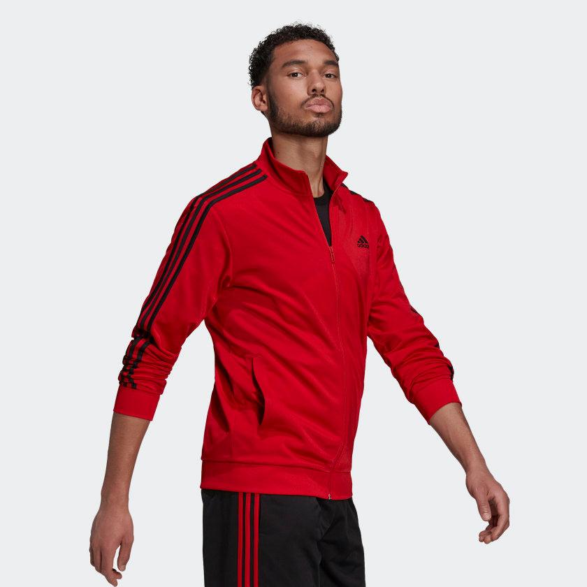 Men's adidas Essentials Warm-Up 3-Stripes Track Jacket商品第4张图片规格展示