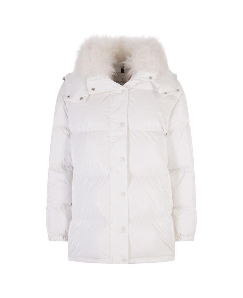 商品Moncler|Woman White Hanau Short Down Jacket,价格¥12337,第1张图片