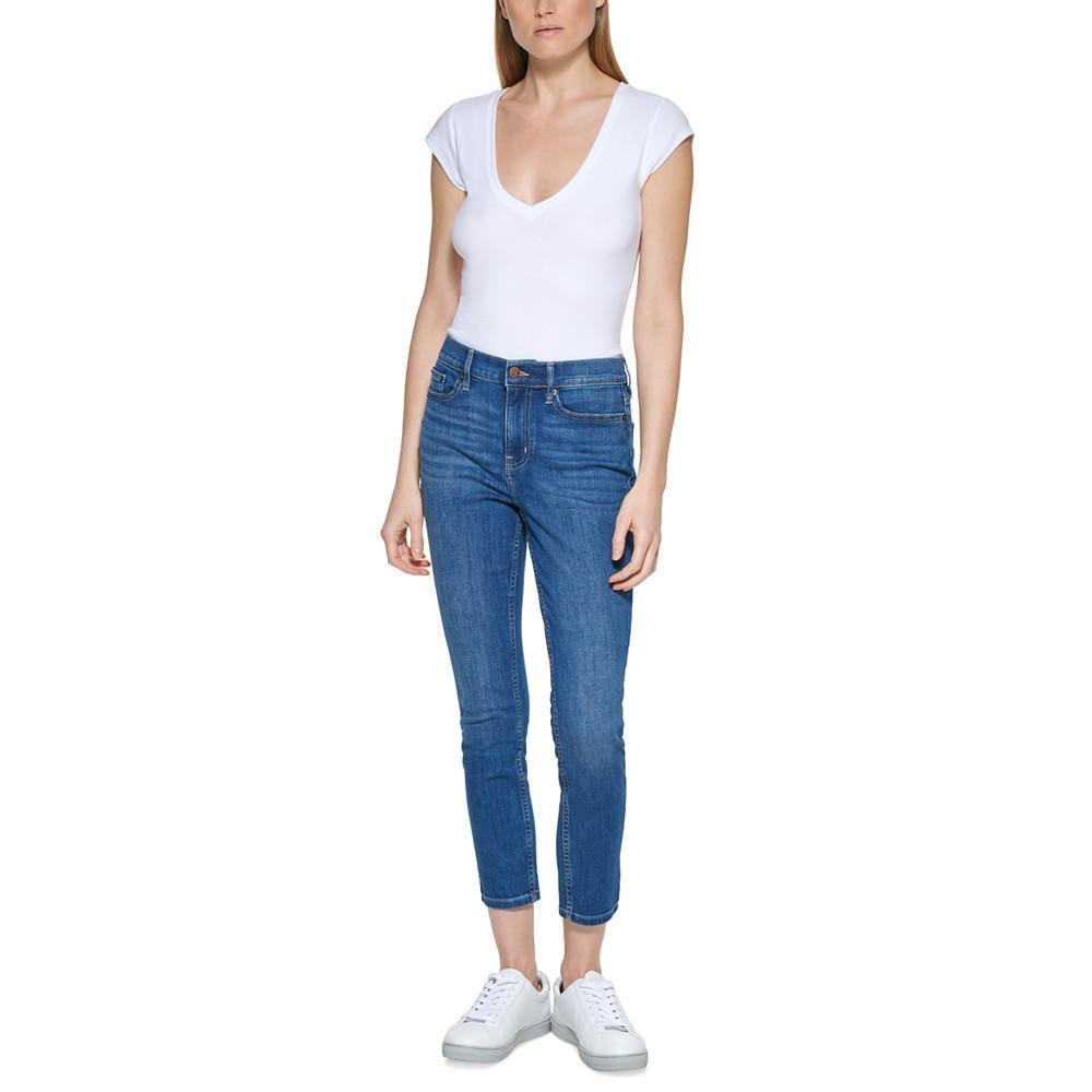 商品Calvin Klein|Petite High Rise 27" Skinny-Leg Jeans,价格¥392,第1张图片
