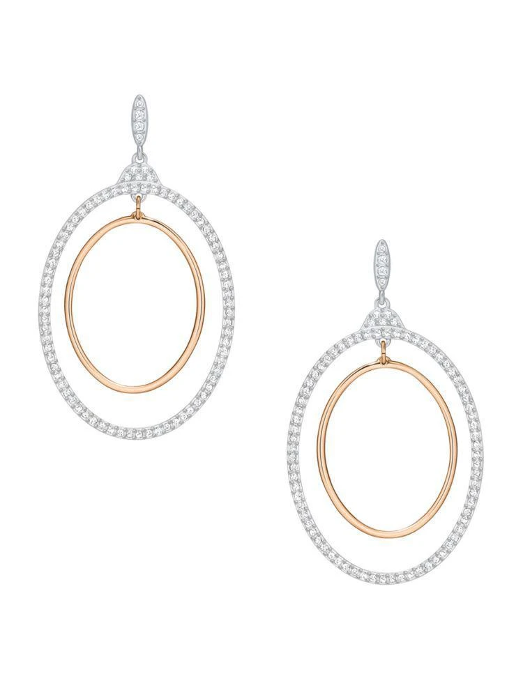 商品Swarovski|Gilberte Hoop Pierced Earrings,价格¥978,第2张图片详细描述