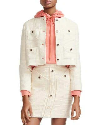 商品Maje|Violi Cropped Tweed Jacket,价格¥1539,第1张图片