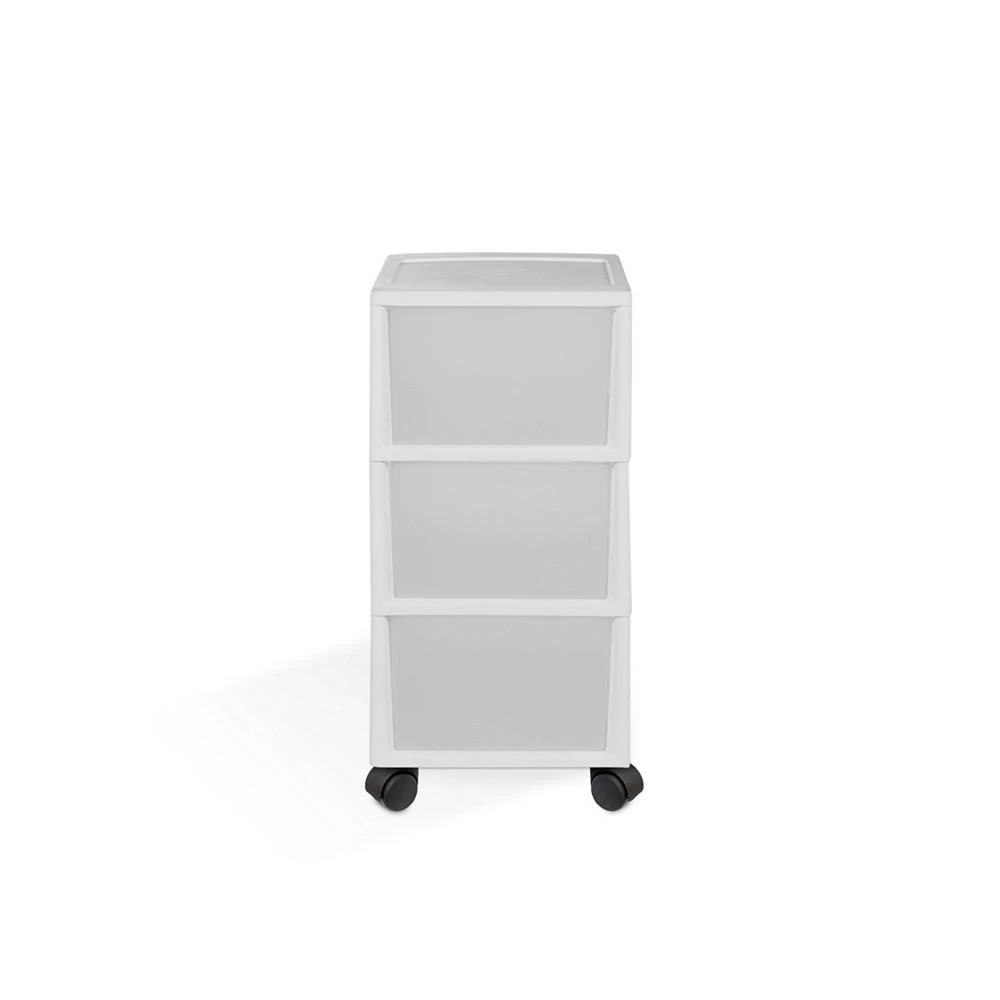 商品MQ|3-Drawer Rolling Storage Cart with Casters, Pack of 2,价格¥573,第5张图片详细描述