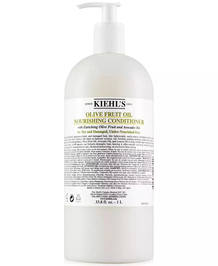 商品Kiehl's|橄榄油滋润护发素 1L,价格¥613,第1张图片