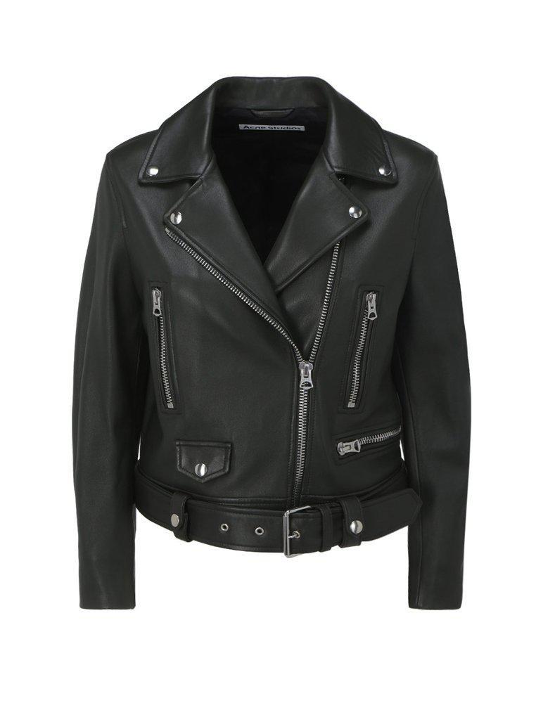 商品Acne Studios|Acne Studios Zipped Biker Jacket,价格¥8631,第1张图片