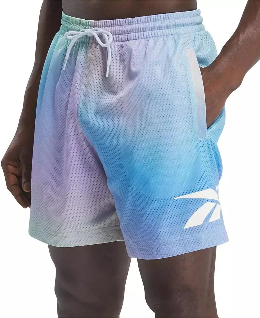 商品Reebok|Men's Classics Dopamine Regular-Fit Ombré Printed Mesh Shorts,价格¥158,第4张图片详细描述