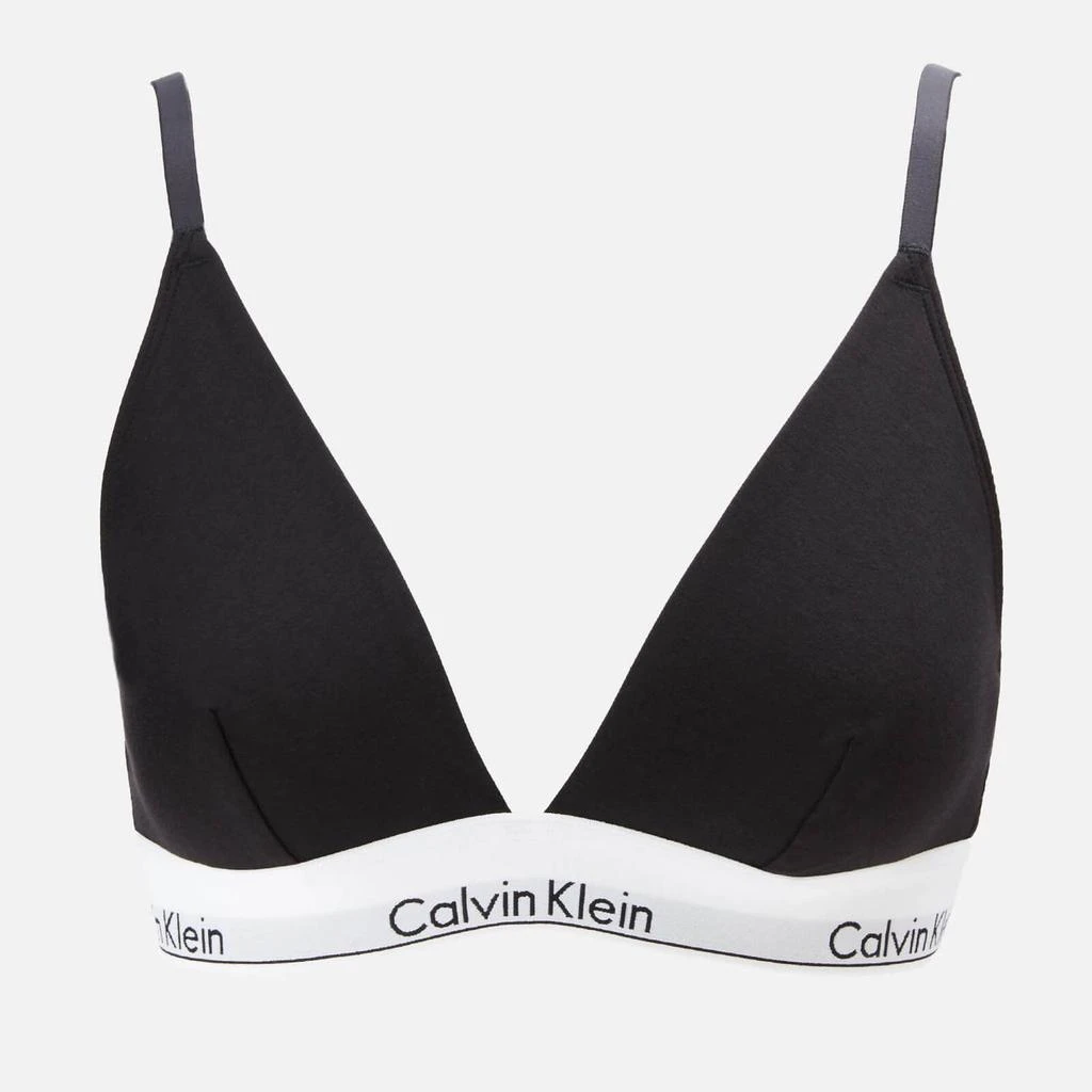 商品Calvin Klein|Calvin Klein Women's Triangle Bra Black,价格¥268,第1张图片
