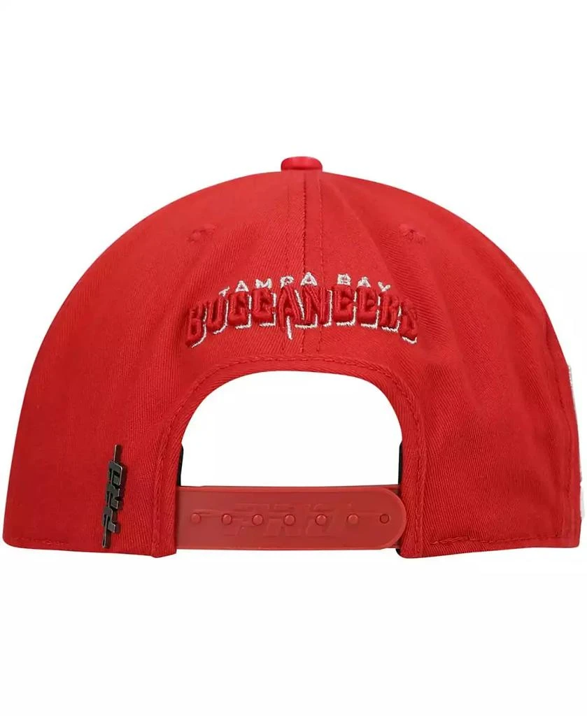 商品Pro Standard|Men's Red Tampa Bay Buccaneers LV Super Bowl Champions Script Wordmark Snapback Hat,价格¥309,第3张图片详细描述