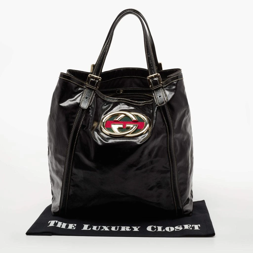 Gucci Black Coated Fabric Large Dialux Britt Tote 商品