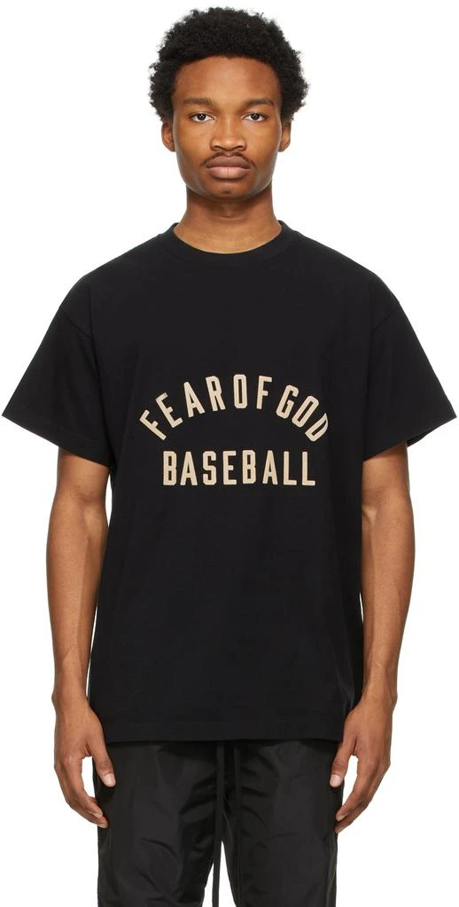 商品Fear of god|Black 'Baseball' T-Shirt,价格¥1362,第1张图片