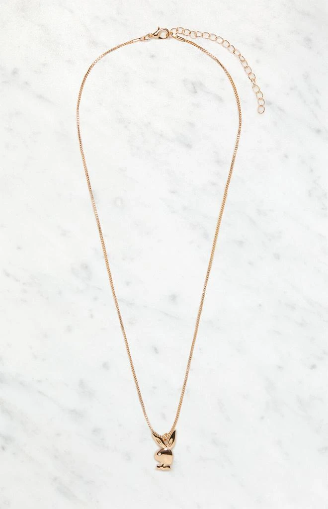 商品Playboy|By PacSun Gold Simple Bunny Necklace,价格¥74,第2张图片详细描述