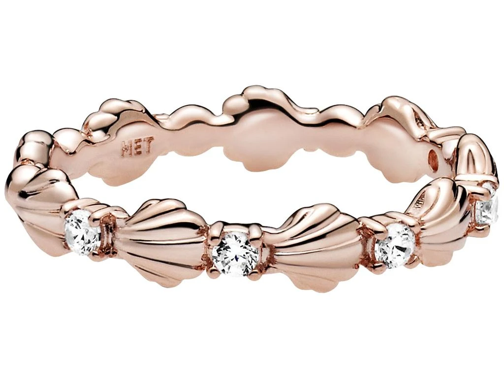商品PANDORA|Sparkling Seashell Band Ring,价格¥279,第1张图片