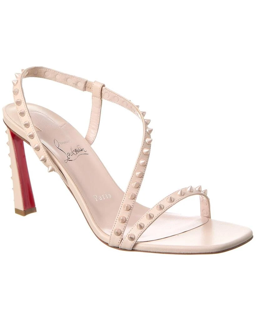 商品Christian Louboutin|Christian Louboutin Rosa Condorapik 85 Leather Slingback Sandal,价格¥5849,第1张图片