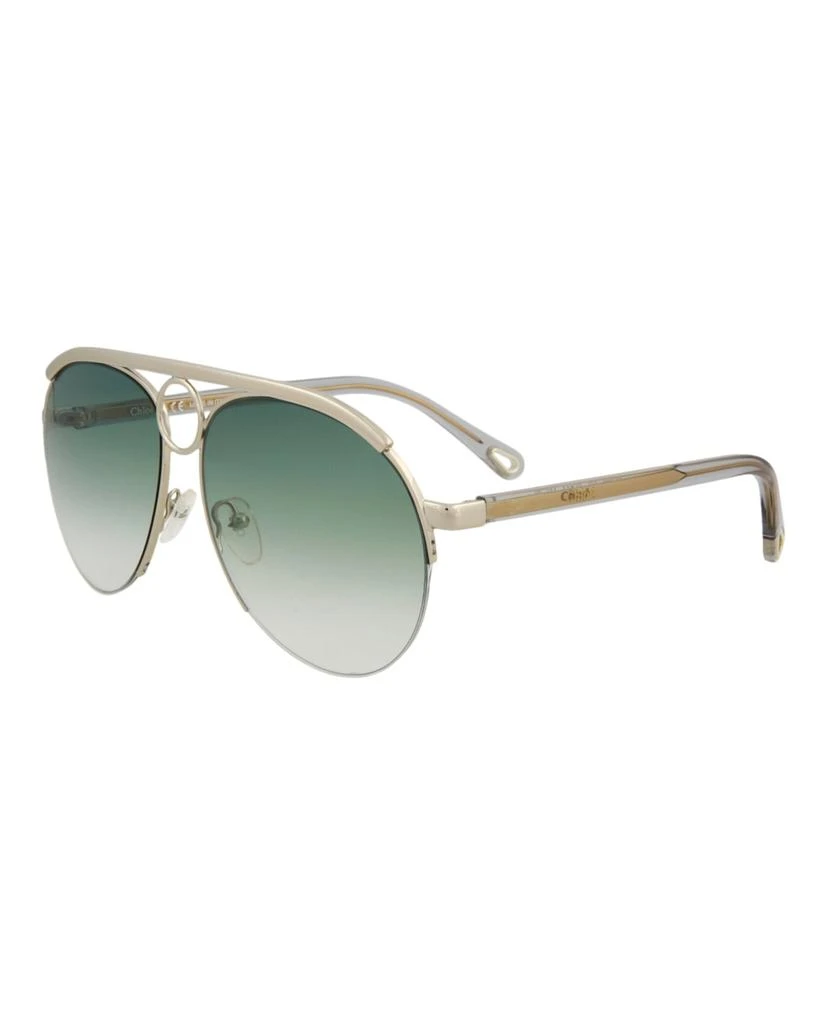 商品Chloé|Aviator-Style Metal Sunglasses,价格¥855,第2张图片详细描述