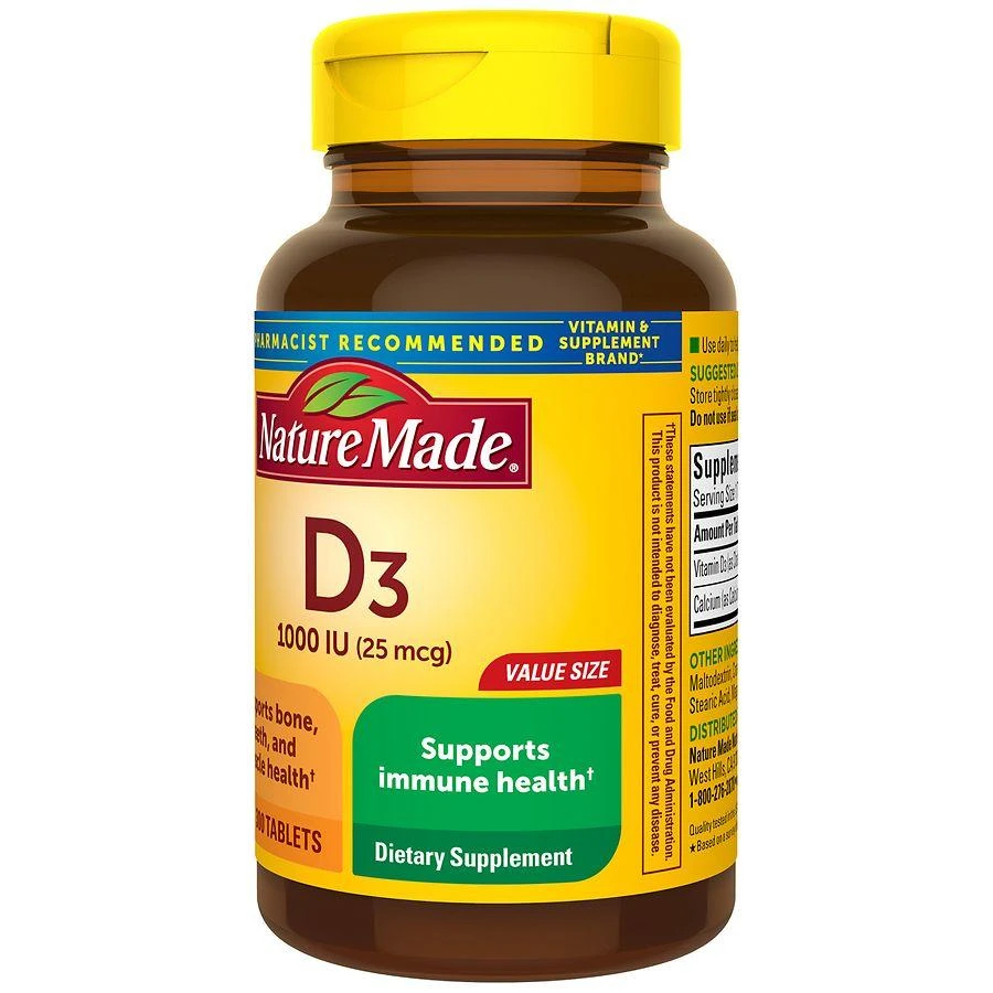 商品Nature Made|Vitamin D3 1000 IU (25 mcg) Tablets,价格¥180,第5张图片详细描述