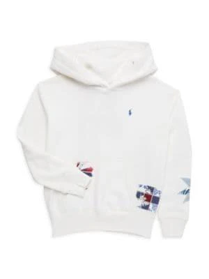 商品Ralph Lauren|Little Girl’s Quilted Magic Fleece Hoodie,价格¥408,第1张图片