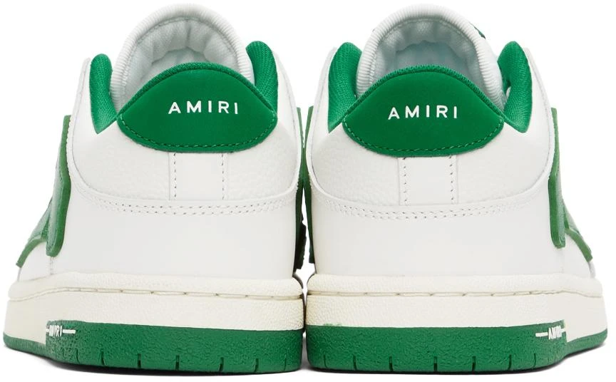 商品AMIRI|White & Green Low Skel Top Sneakers,价格¥5230,第4张图片详细描述