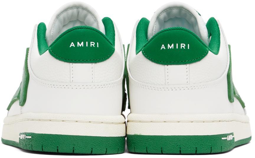 商品AMIRI|White & Green Low Skel Top Sneakers,价格¥4828,第6张图片详细描述