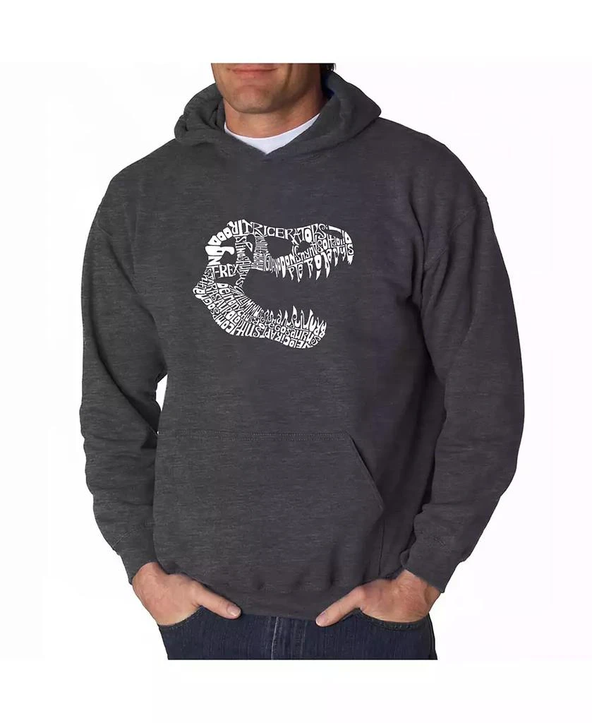 商品LA Pop Art|Men's Word Art Hoodie - T-Rex Skull,价格¥371,第3张图片详细描述