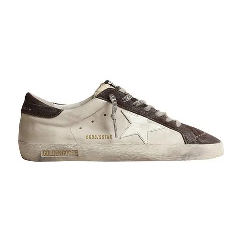 商品Golden Goose|包邮包税【预售7天发货】 GOLDEN GOOSE 23秋冬 男士 休闲运动鞋 Super-Star classic with list 运动鞋 GOGFYS54WHT,价格¥4455,第1张图片