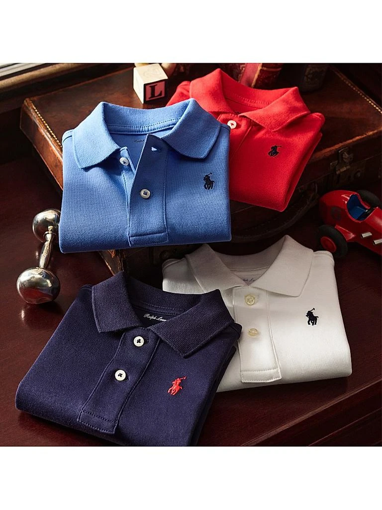 商品Ralph Lauren|Baby Boy's Cotton Interlock Polo,价格¥259,第3张图片详细描述