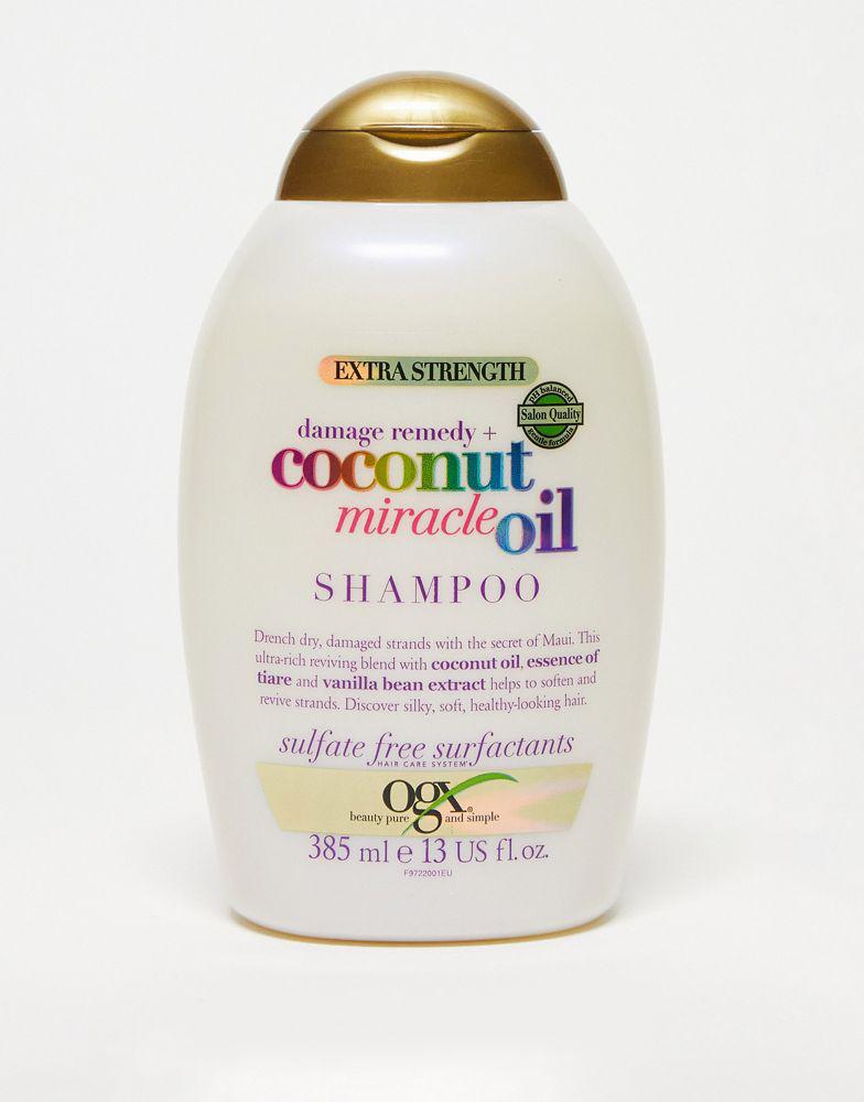 OGX Damage Remedy+ Coconut Miracle Oil Shampoo 385ml商品第1张图片规格展示