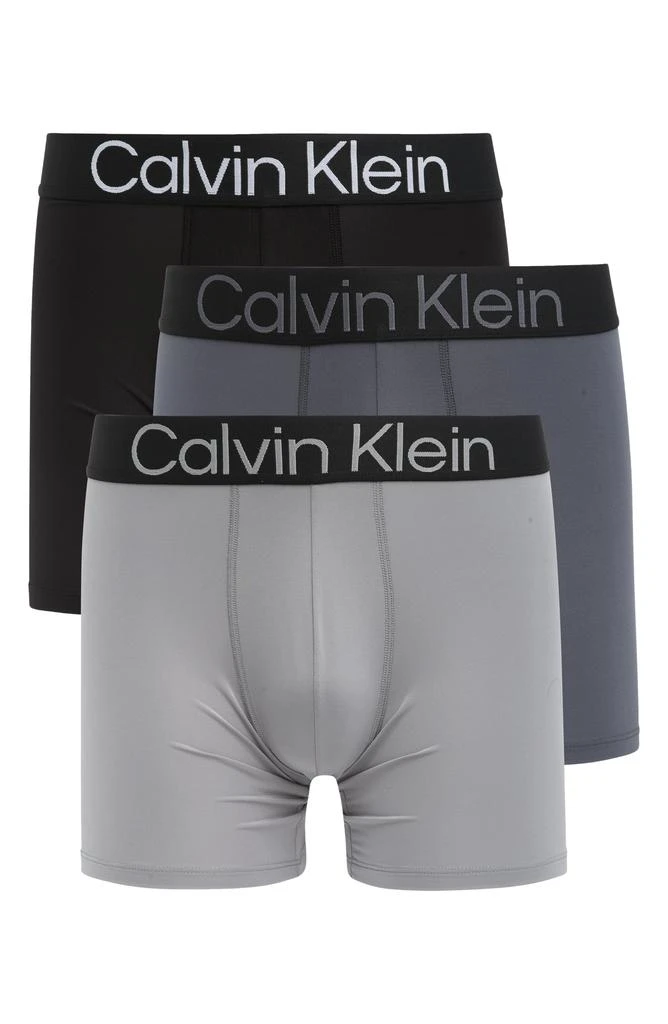 商品Calvin Klein|Bold Logo 3-Pack Boxer Briefs,价格¥164,第1张图片详细描述