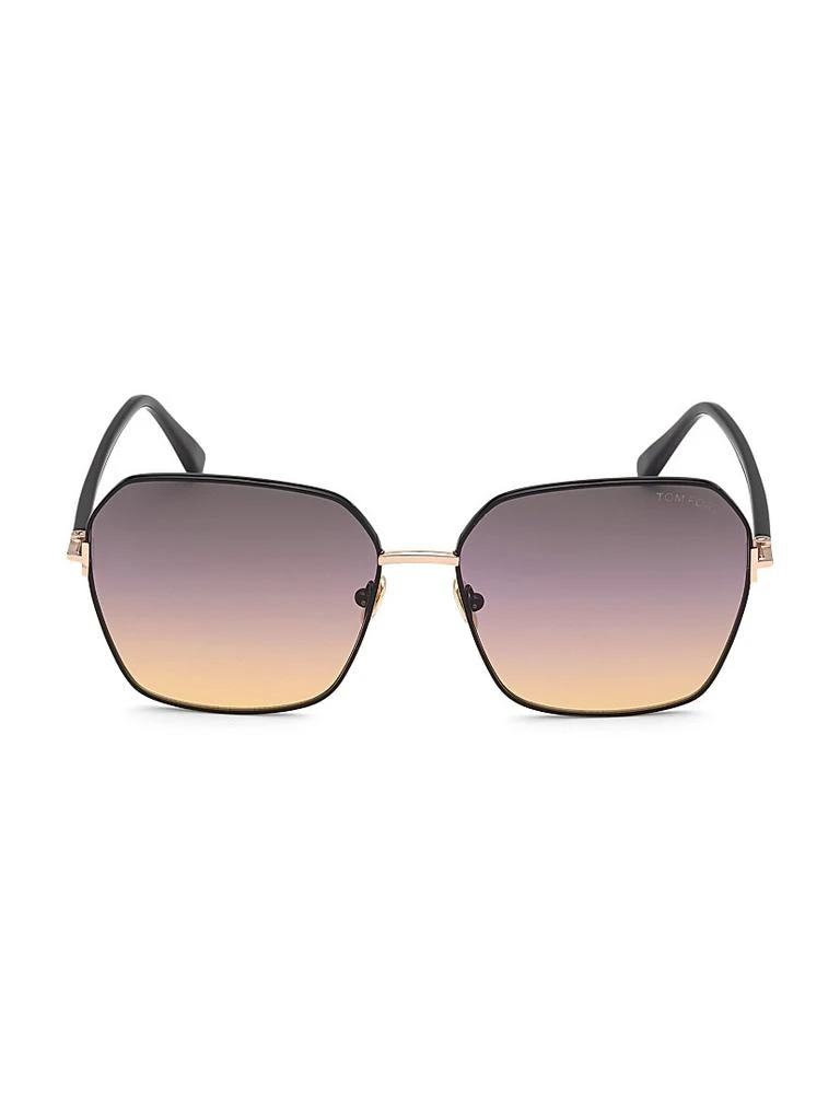 商品Tom Ford|Claudia 2 62MM Square Sunglasses,价格¥3809,第1张图片