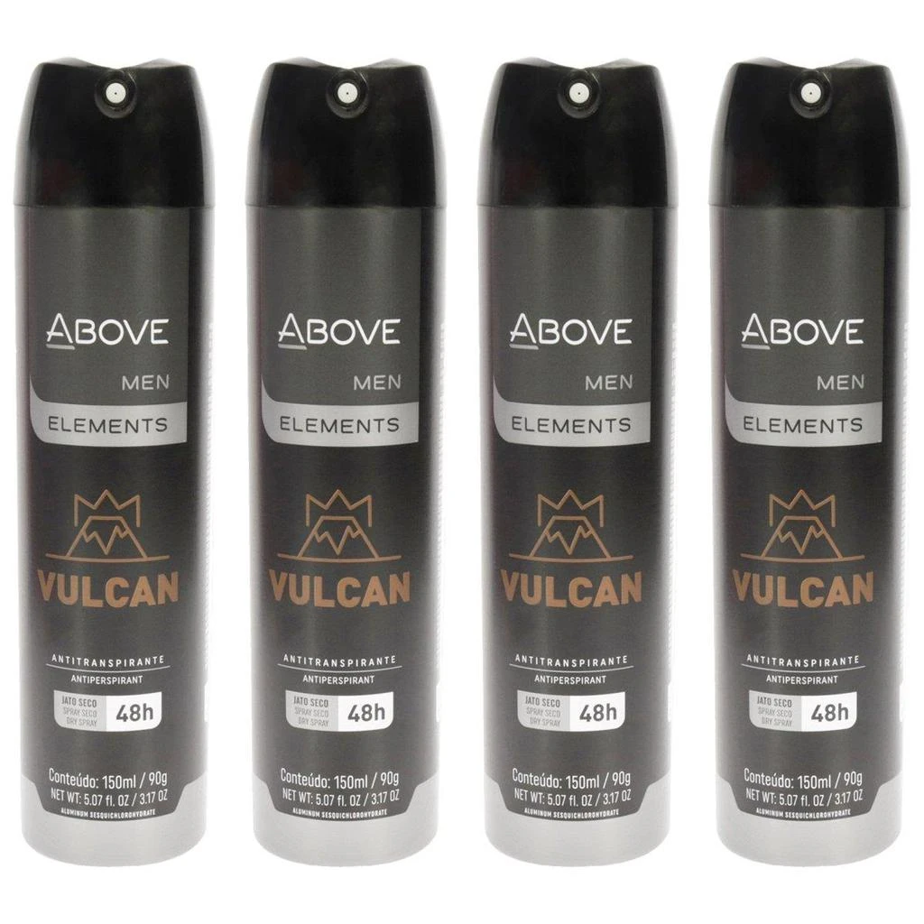 商品Above|3.17 oz 48 Hours Element Antiperspirant Deodorant for Men - Vulcan - Pack of 4,价格¥210,第1张图片