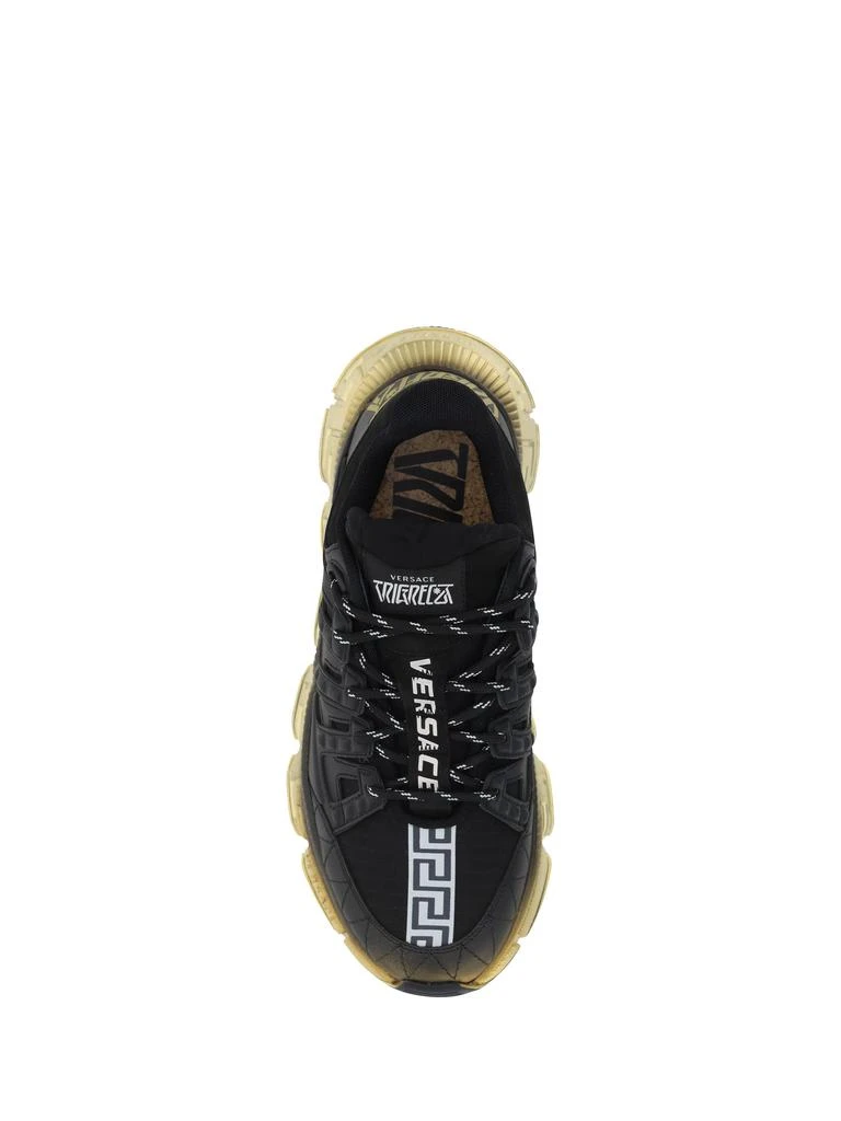 商品Versace|Leather sneakers with La Greca motif,价格¥3342,第4张图片详细描述