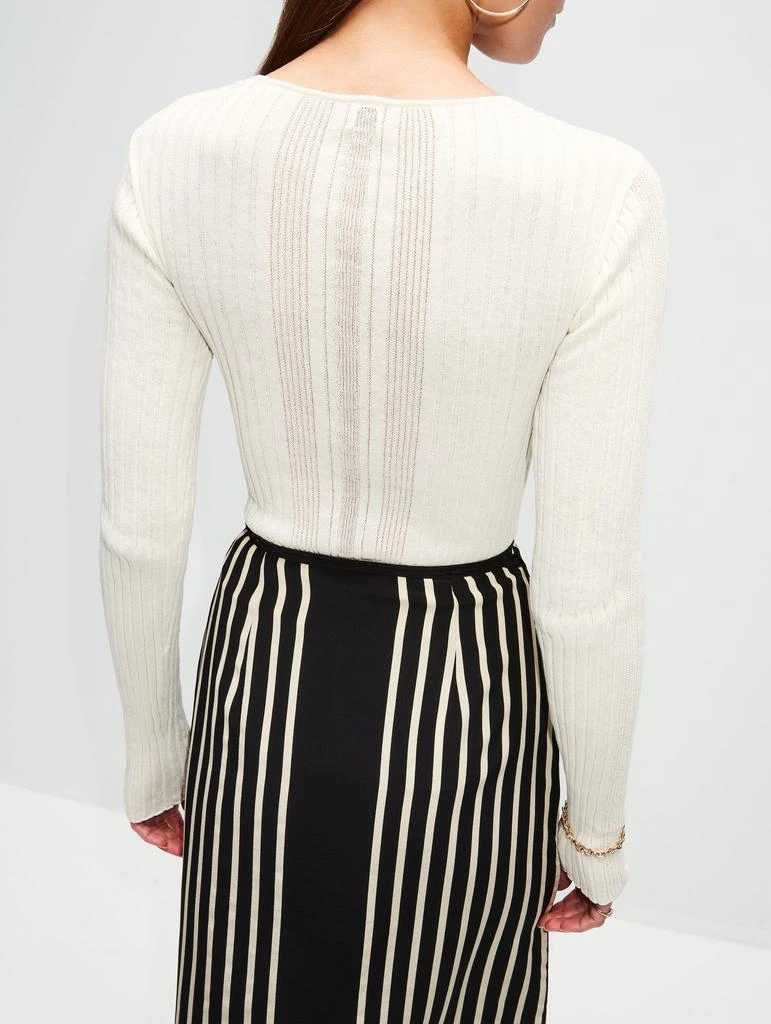 商品Totême|Irregular Rib Knit Top,价格¥611,第3张图片详细描述