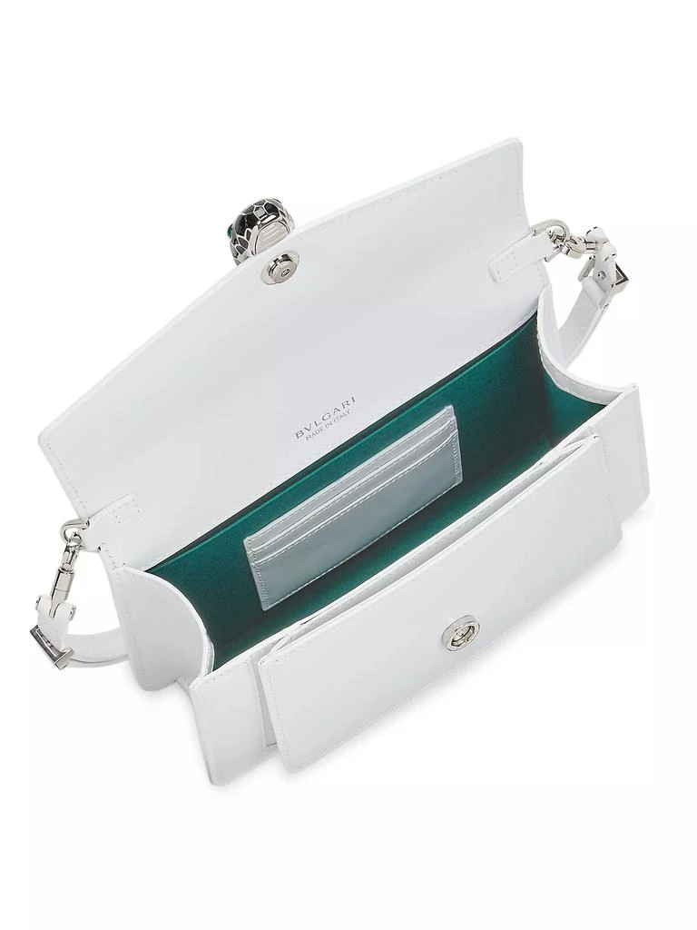 商品BVLGARI|Serpenti Forever Leather Shoulder Bag,价格¥23245,第4张图片详细描述