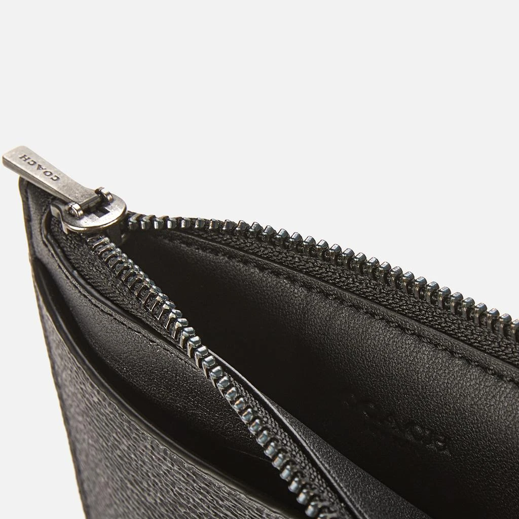 商品Coach|Coach Men's Zip Card Case In Signature Canvas,价格¥904,第3张图片详细描述