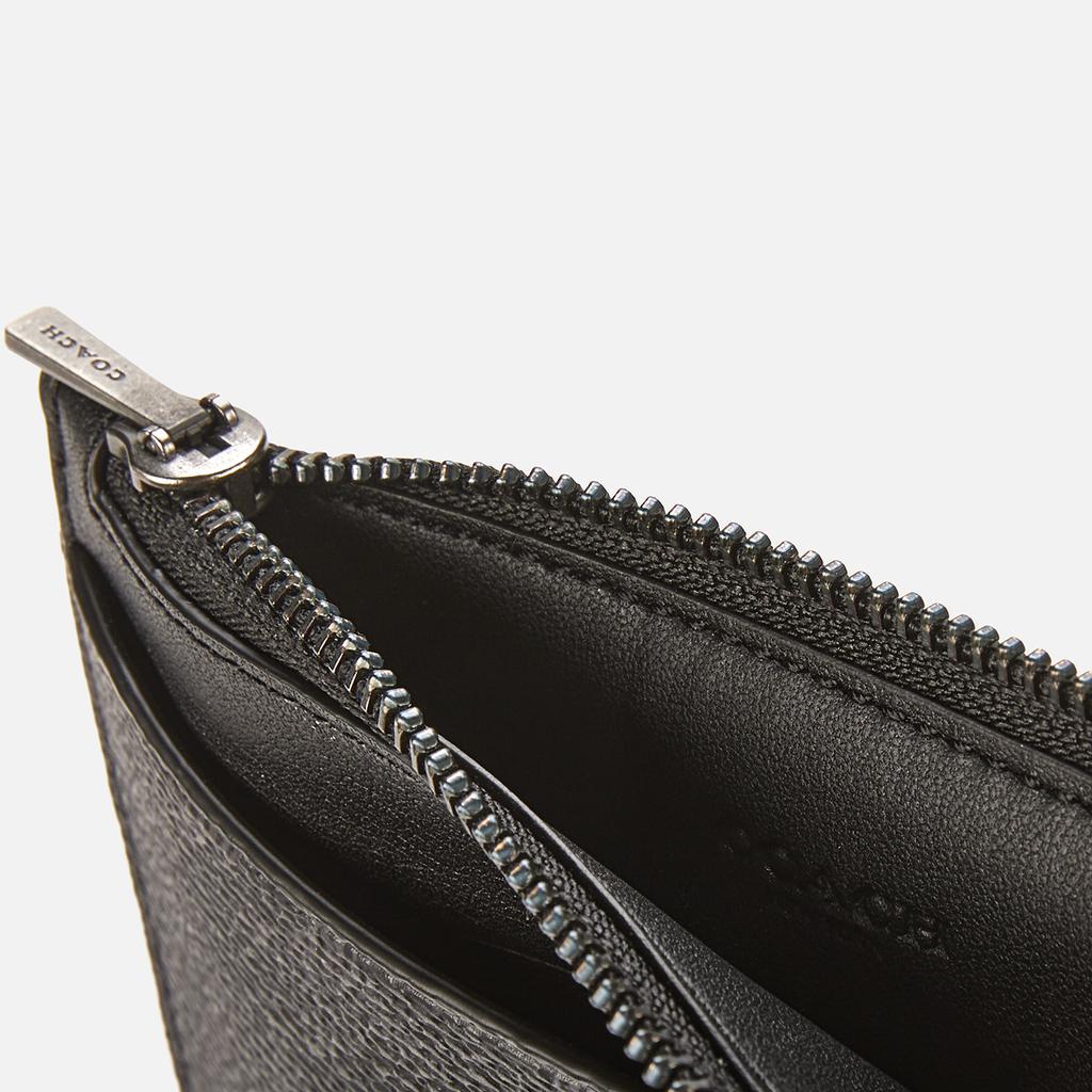 商品Coach|Coach Men's Zip Card Case In Signature Canvas,价格¥888,第5张图片详细描述