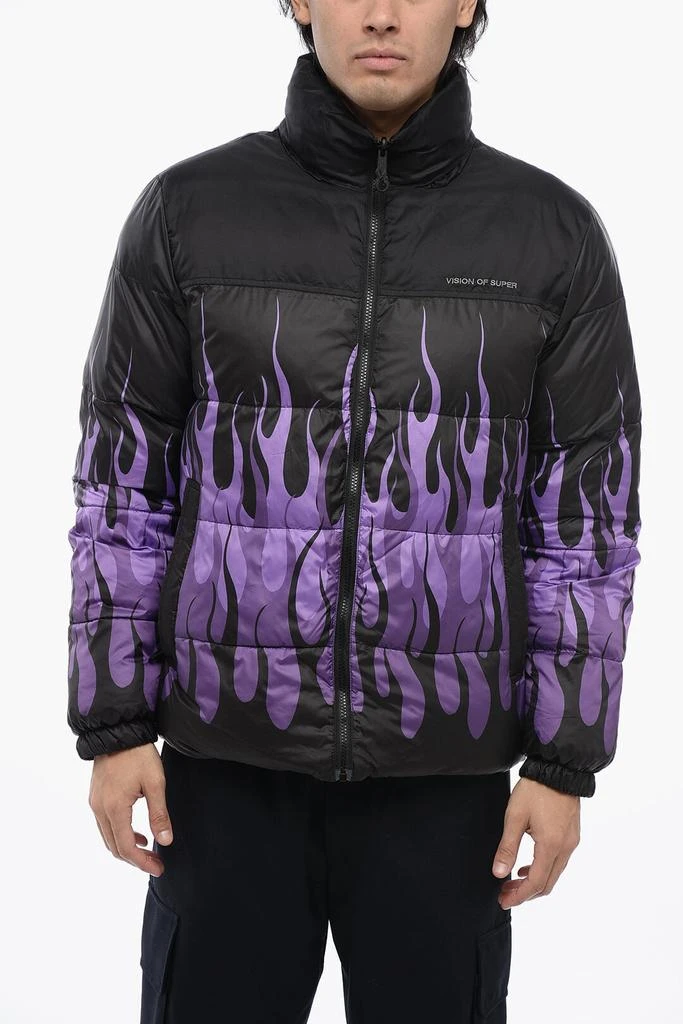 商品Vision of Super|Flame Print Padded Jacket L Standard Size,价格¥1912,第1张图片