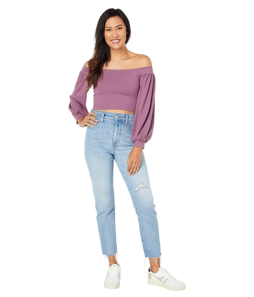商品Susana Monaco|Off-the-Shoulder Crop Top,价格¥375,第4张图片详细描述