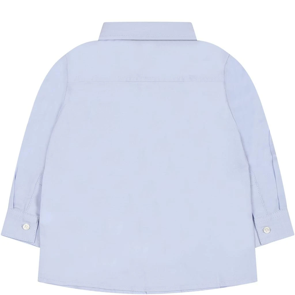 商品Moschino|Light Blue Shirt For Baby Boy With Teddy Bear,价格¥1115,第2张图片详细描述