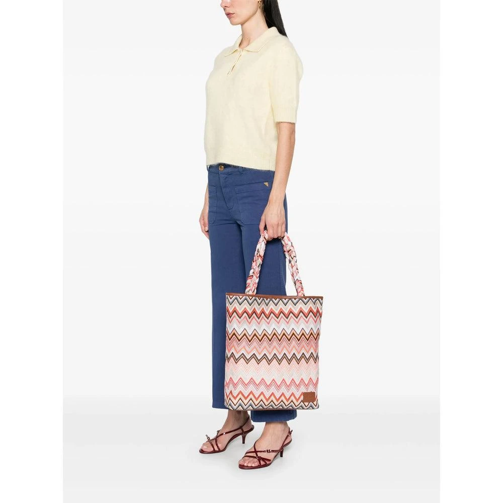商品Missoni|Leather Tote Bags,价格¥4273,第4张图片详细描述