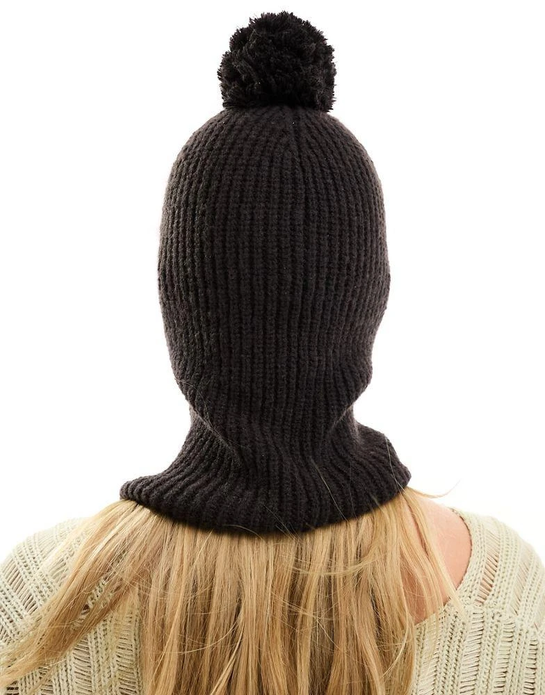 商品COLLUSION|COLLUSION bobble balaclava in chocolate,价格¥146,第4张图片详细描述