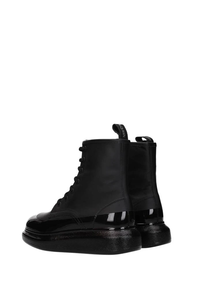 商品Alexander McQueen|Ankle boots Rubberized Leather Black,价格¥2440,第4张图片详细描述